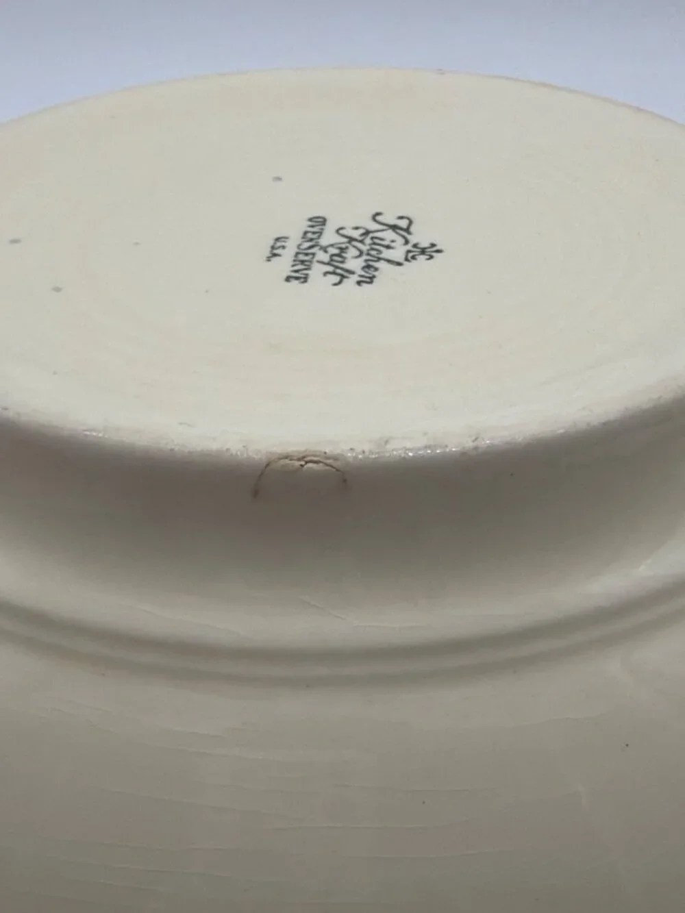 Vintage Kitchen Kraft Ovenserve Floral Mixing Bowl 8.5